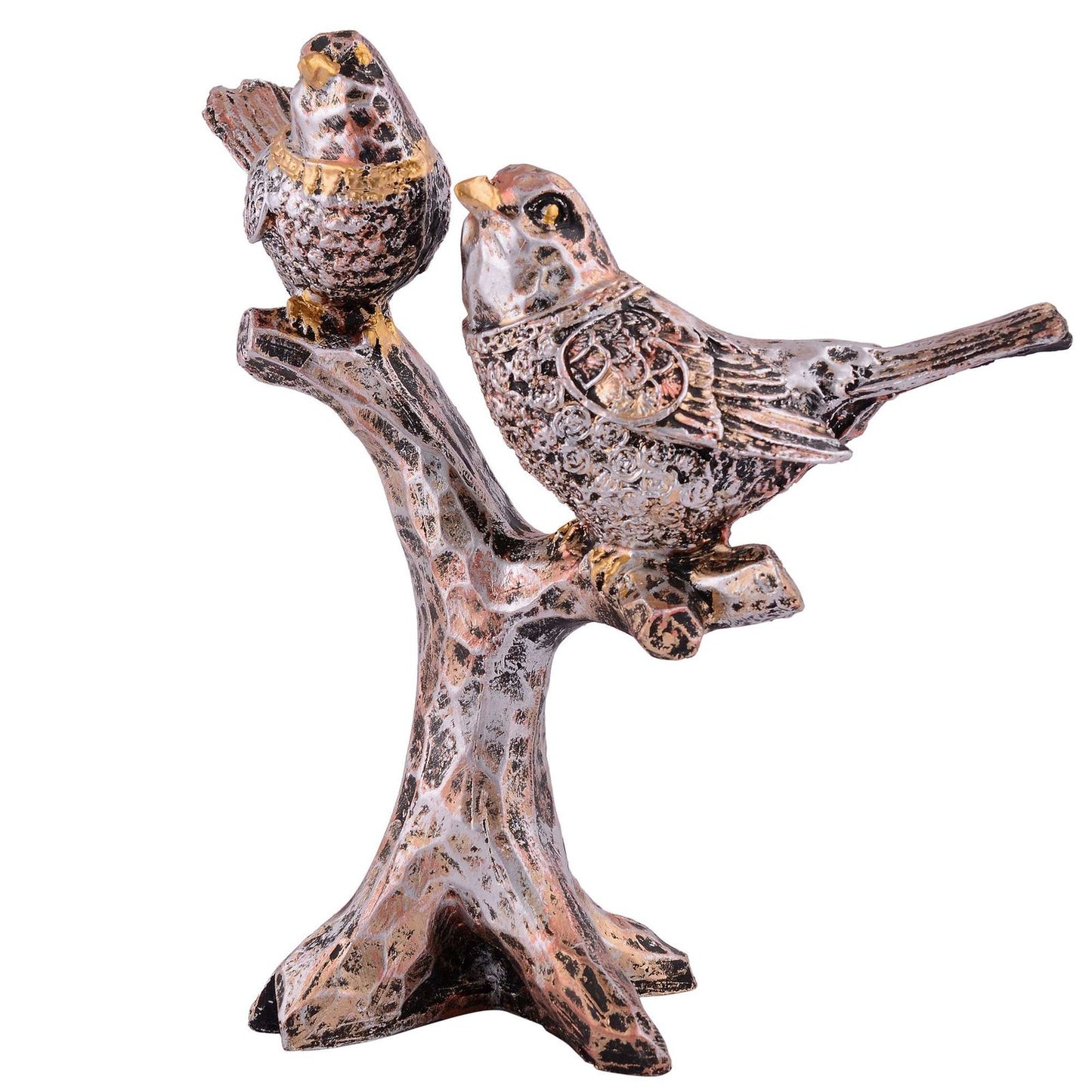 Resin Handcrafted Birds Couple On Tree Showpiece Bird Statue For Home Dcor Living Room Bedroom Table Top Antique Garden Decoration Items