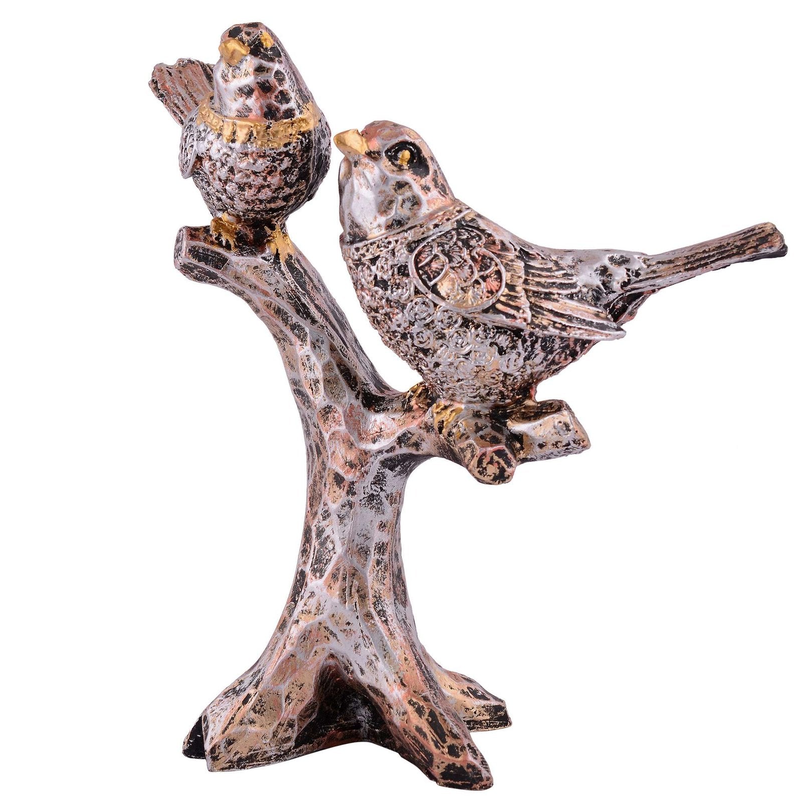 Resin Handcrafted Birds Couple On Tree Showpiece Bird Statue For Home Dcor Living Room Bedroom Table Top Antique Garden Decoration Items