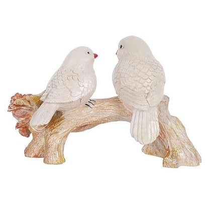 Resin Handcrafted Birds Couple On Tree Showpiece Bird Statue For Home Dcor Living Room Bedroom Table Top Antique Garden Decoration Items