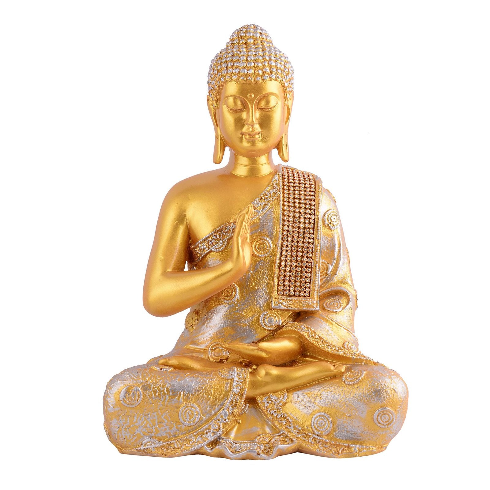 Buddha Idol Statue Showpiece Gift Gifting Item Polystone Home Decor Decoration