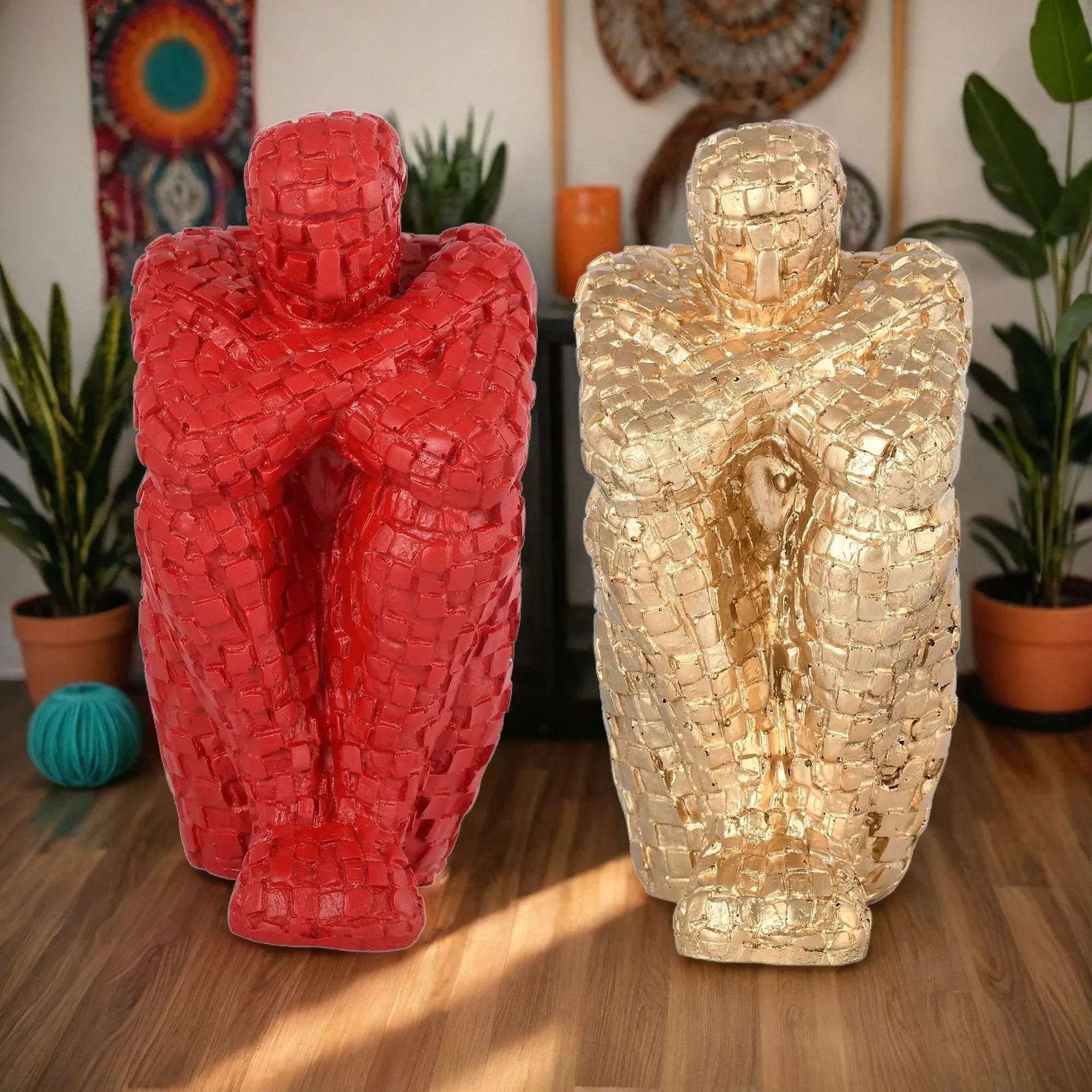 Handcrafted Thinking Mens in Sitting Position