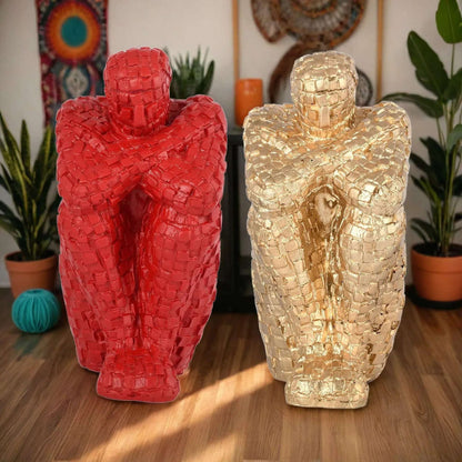 Handcrafted Thinking Mens in Sitting Position