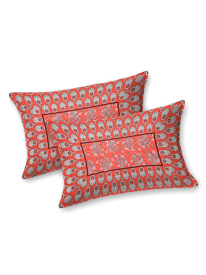 100% Pure Cotton Traditional Printed Bedsheet for Double Bed King Size Bedsheet with 2 Pillow Covers