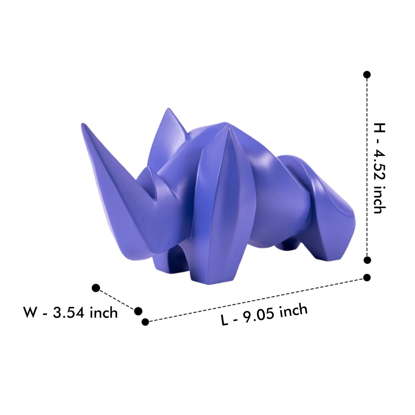 Artarium Abstract Art Rhino Figurine Idol