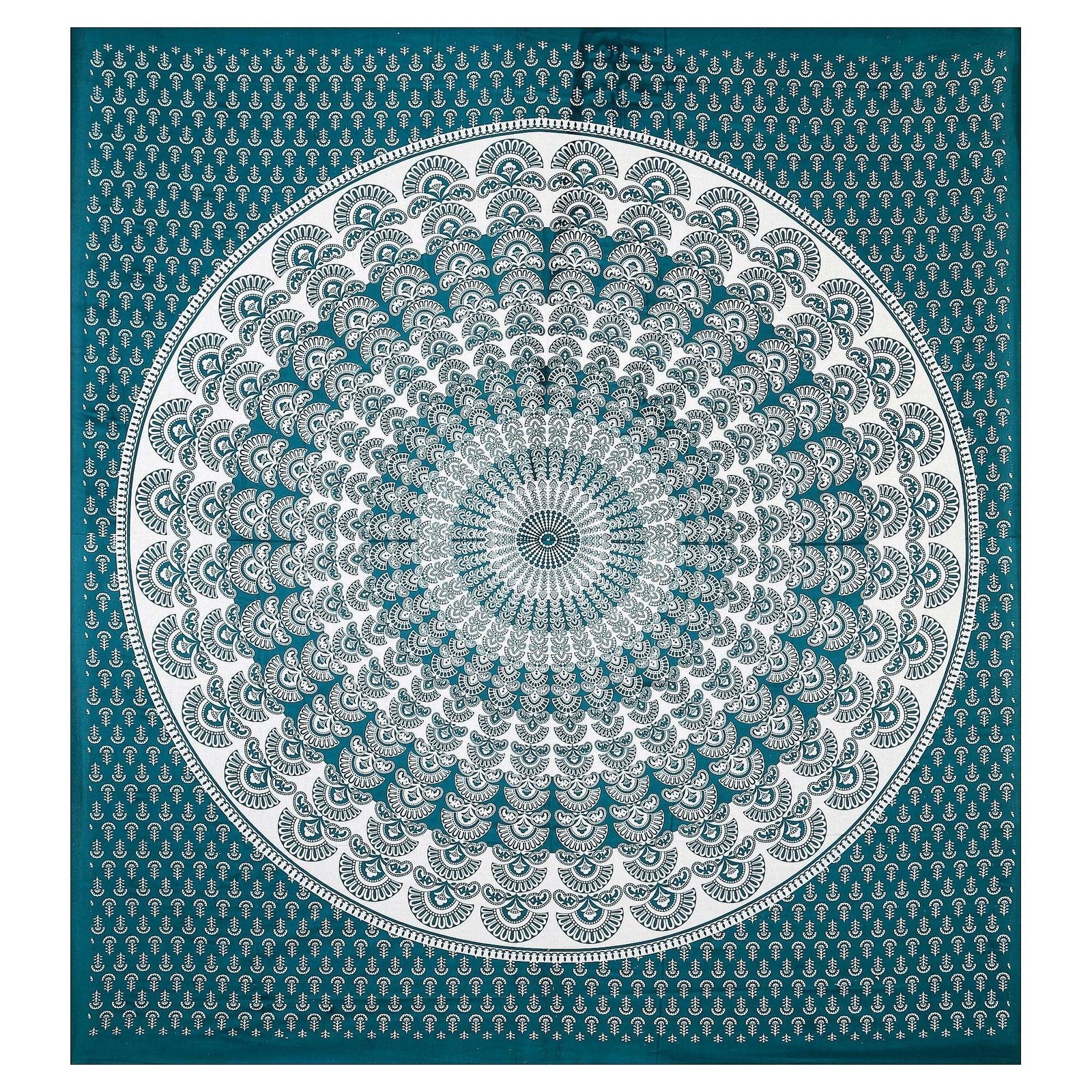 100% Pure Cotton Traditional Printed Bedsheet for Double Bed King Size Bedsheet with 2 Pillow Covers