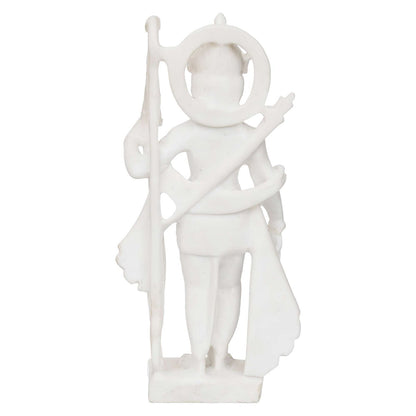 White Marble Standing Ram Ji murti for Pooja Room Standing Hindu Lord Ram ji Statue for Home Temple Idol Murti Best for Gift