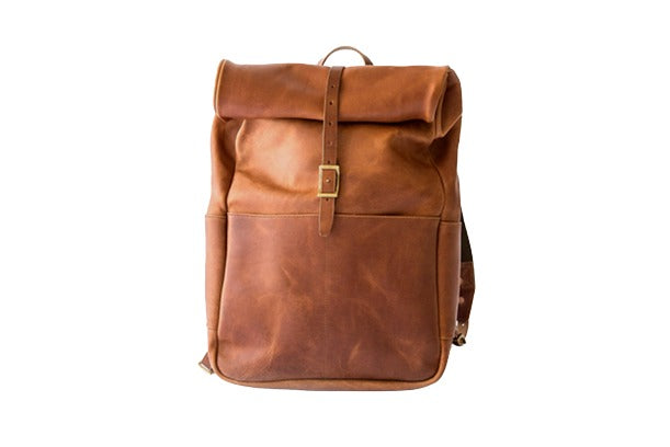 Craftshades – 100% Genuine Roll 13*18 Inch Goat Leather Shoulder Backpack | Unisex