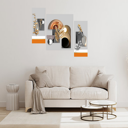 Set Of 3 Digital Wall Painting