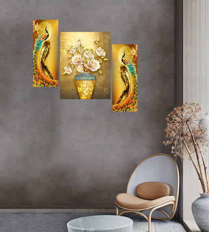 Set Of 3 Digital Wall Painting