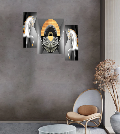 Set Of 3 Digital Wall Painting