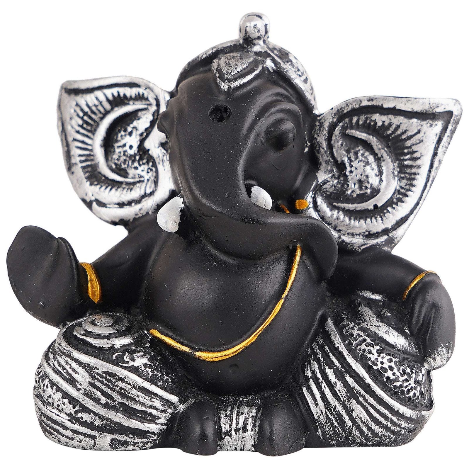 Ganesha Statue Idol Shriganesh Bhagwan Murti / Home, Office Decor / Car Dashboard / Side Table Brass Ganpati / Lord Vinayaka Statue / God of Luck & Success Sculpture / Gift Items