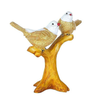 Resin Handcrafted Birds Couple On Tree Showpiece Bird Statue For Home Dcor Living Room Bedroom Table Top Antique Garden Decoration Items