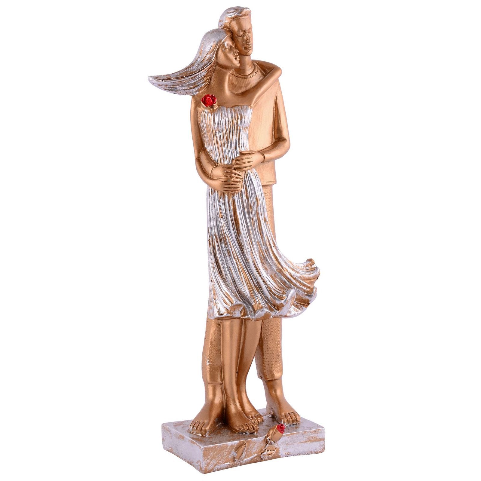 GREAT Valentine’s Day Gift For Girl & Boys symbolizes true love, Romantic Gift Showpieces white golden