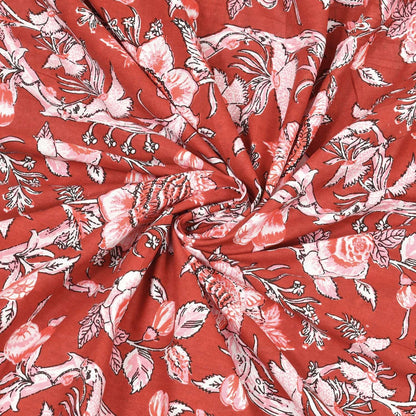 100% Pure Cotton Traditional Printed Bedsheet for Double Bed King Size Bedsheet with 2 Pillow Covers