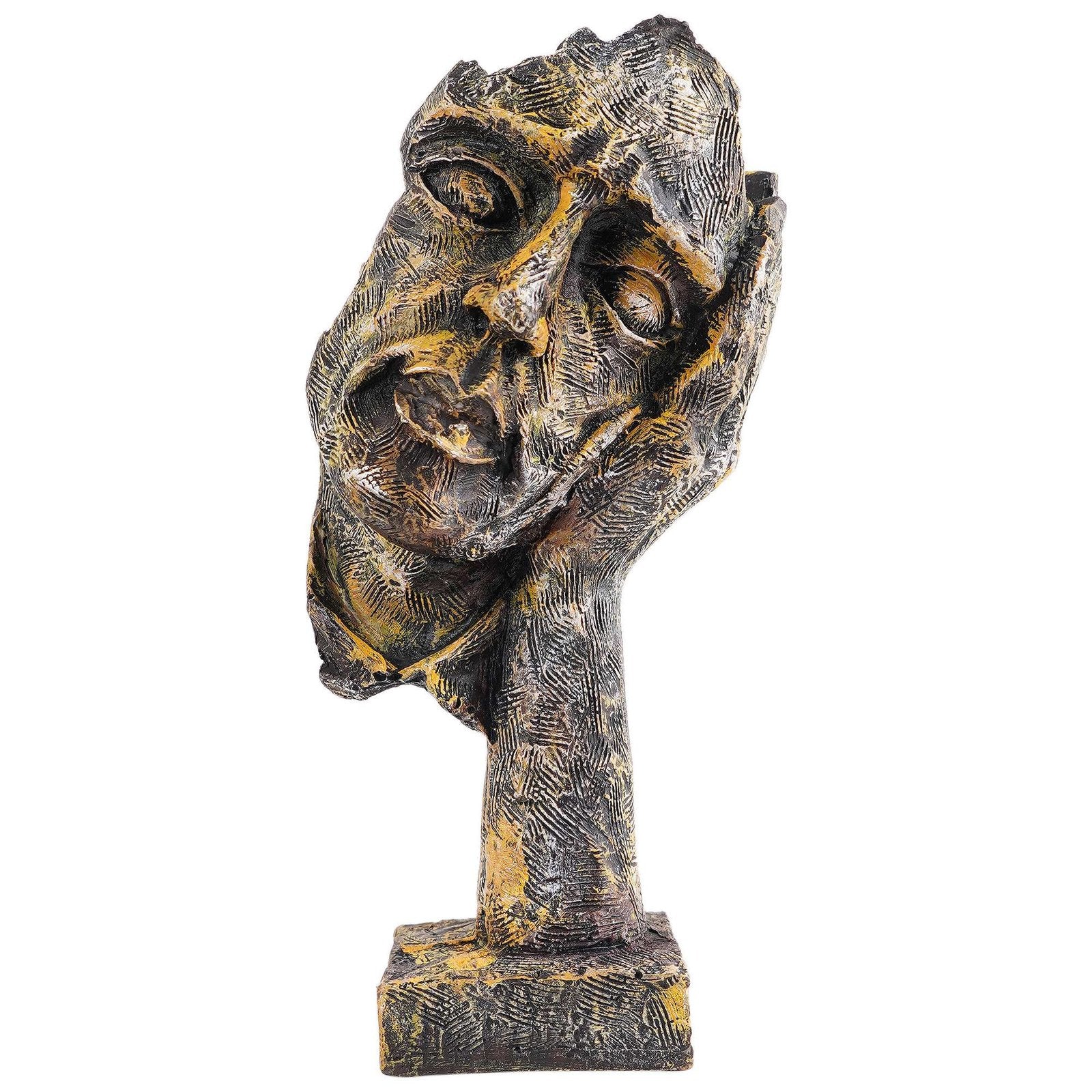 Face Statue for Living Room/Bedroom/Home/Office House, Big Size murti Antique Idol Abstract Art Decor showpiece Good for Gifts an Any Occasion Anniversary
