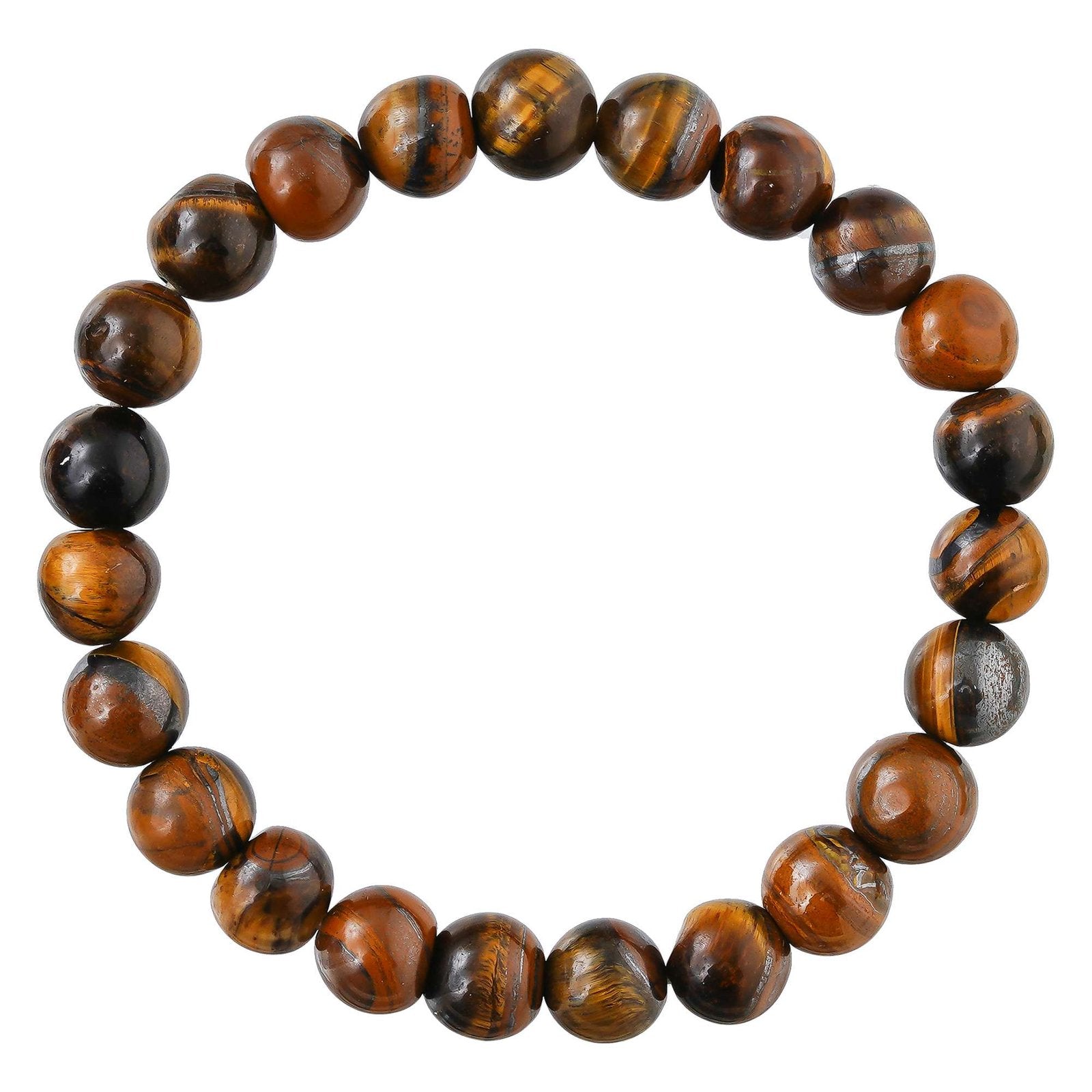Tiger Eye Bracelet for Women Men’s Gifts – Protection Healing Crystal Bracelet – 8mm Gemstone Beaded Adjustable