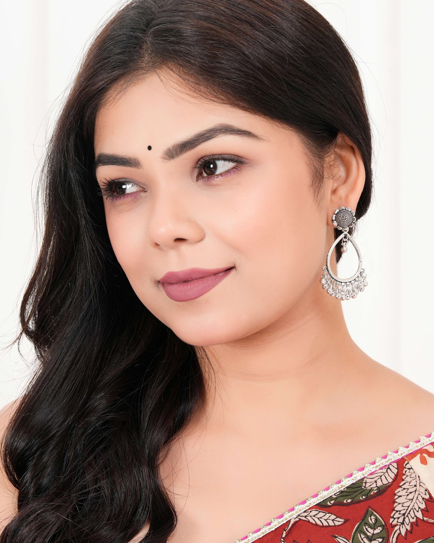 Earrings for Women Traditional Silver AZ838-OXidised Jhumka Set | German Silver Chand Baliyan & Jhumkas Earrings | Birthday & Anniversary Gift -AZ838-OX-ER34