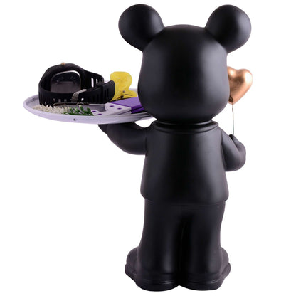 Cool Taddy Bear Showpiece for Home Decorative Showpiece | Taddy Bear with Paltter Statue for Home Decor Showpiece | Home Kitchen Decor | Office Decorative Item -4