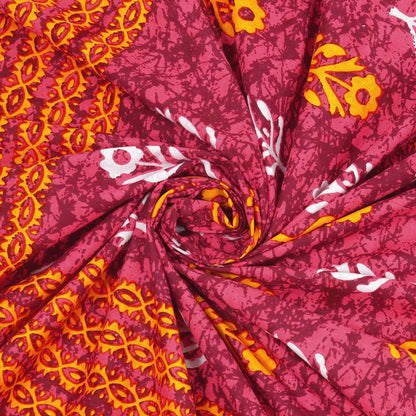 100% Pure Cotton Traditional Printed Bedsheet for Double Bed King Size Bedsheet with 2 Pillow Covers