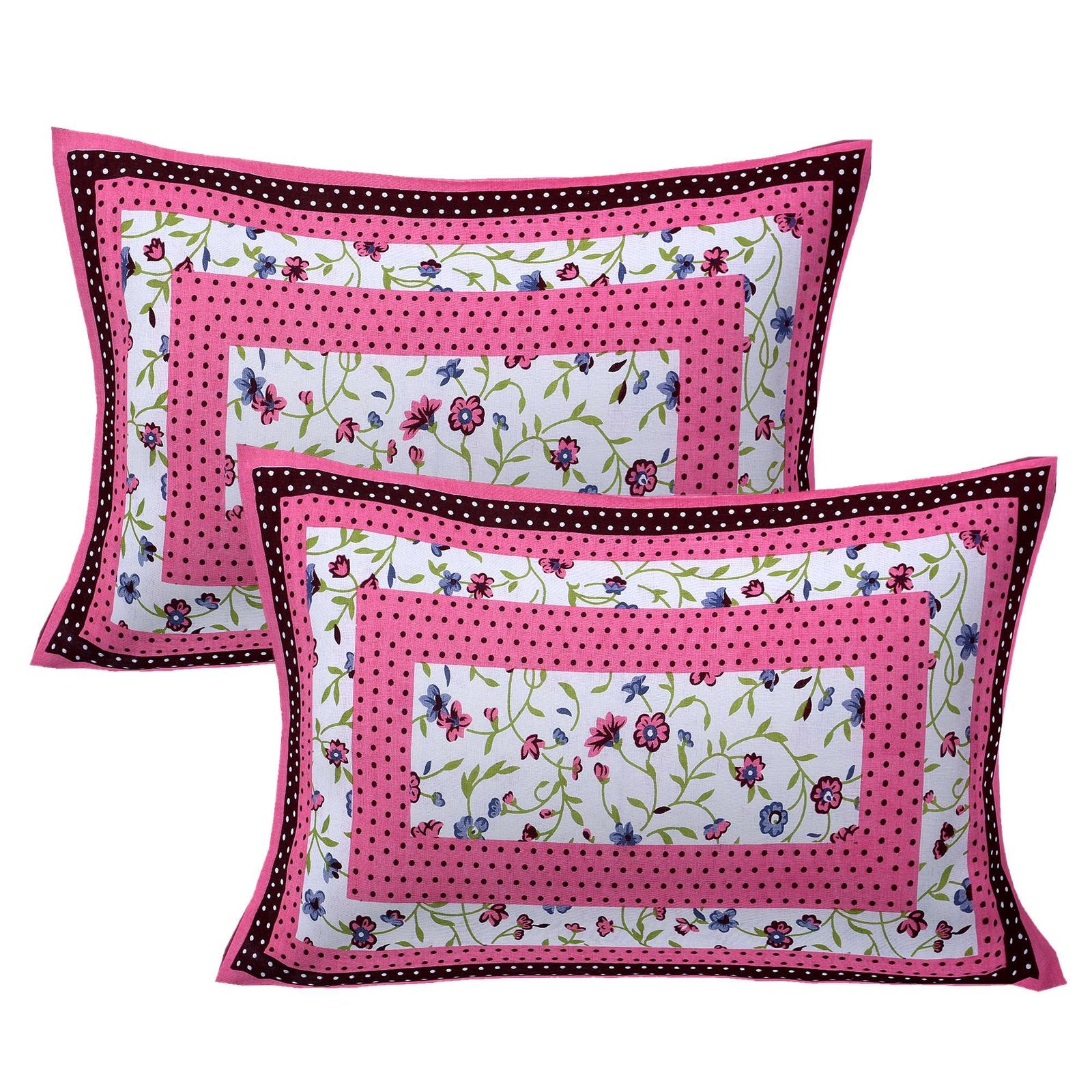 100% Pure Cotton Traditional Printed Bedsheet for Double Bed King Size Bedsheet with 2 Pillow Covers