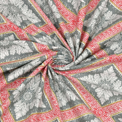 100% Pure Cotton Traditional Printed Bedsheet for Double Bed King Size Bedsheet with 2 Pillow Covers