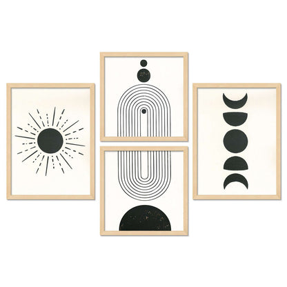 SET OF 4 DIGITAL WALL PAINTING