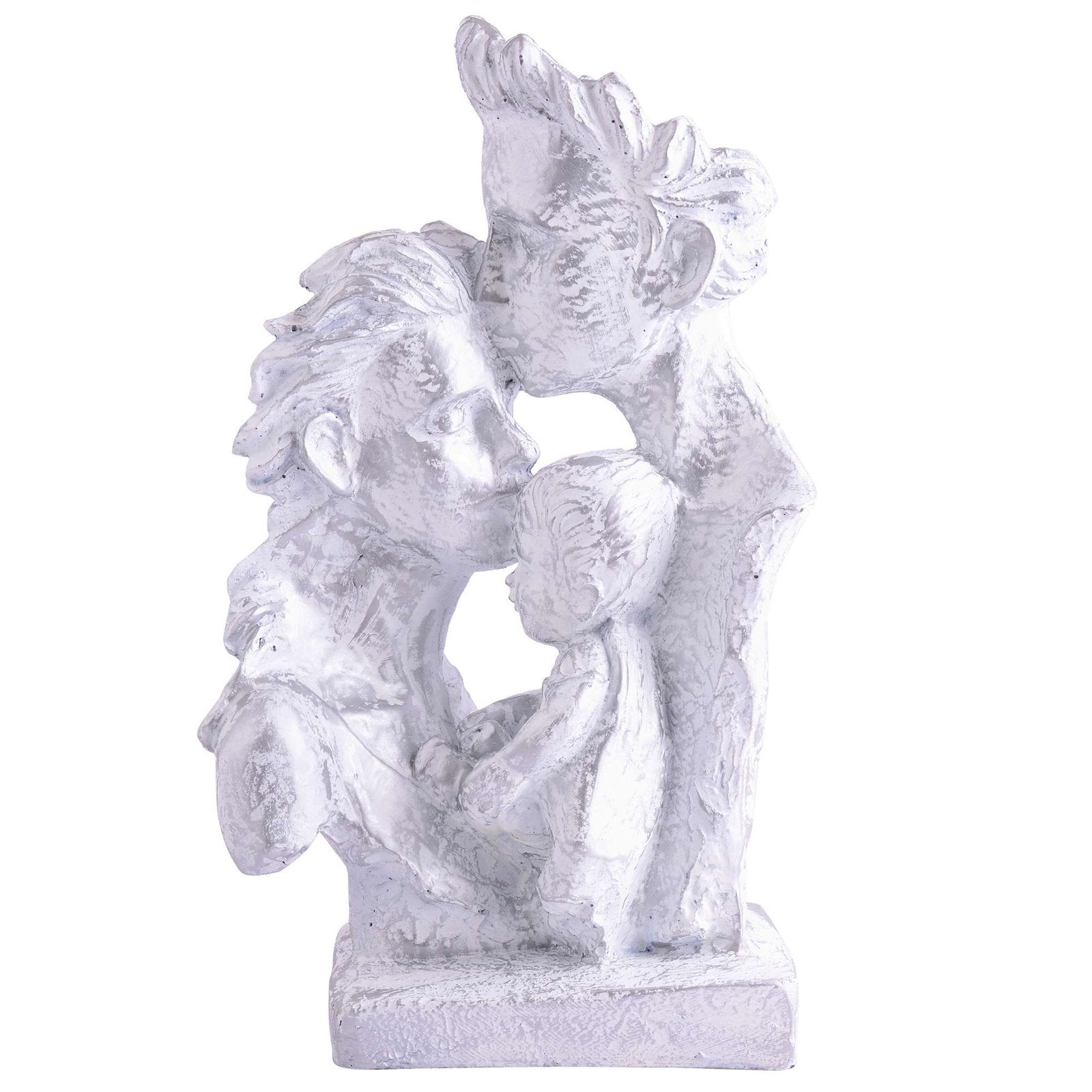 MOTHER and Father with Child Love golden Statue showpiece for Home Decor and Gifting
